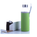 Ecofriendly Glass fruit sport handy bottle,heat resistant drinking glass bottle